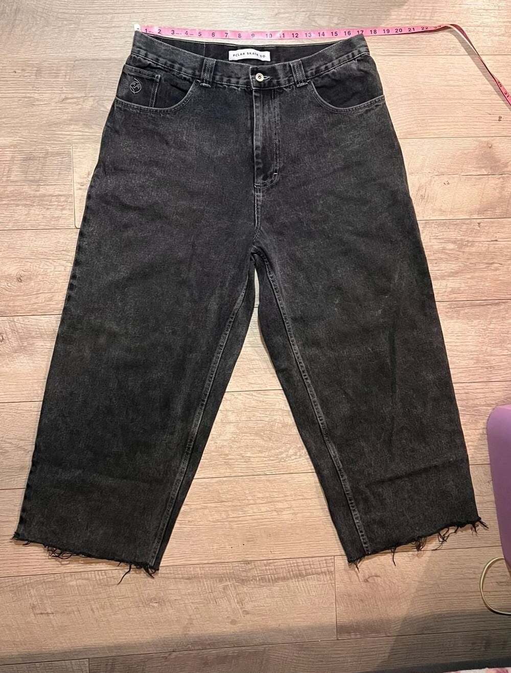 Polar Skate Co. Big Boy Washed Black Baggy Jeans